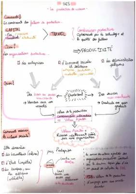 La Production de Richesses SES Seconde - Exercice Corrigé et Exemples