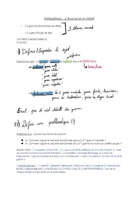 Méthodologie Dissertation HGGSP Bac: Sujet, Exemples et Corrigés PDF