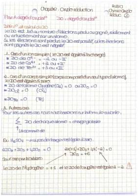 Oxydation et Réduction : Cours et Exercices Corrigés PDF