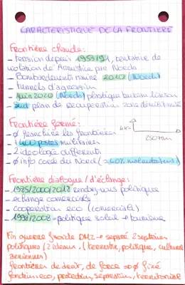 Définition des frontières : HGGSP et La frontière Corée du Nord et Sud