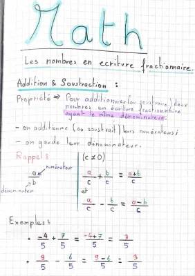 Apprends l'Addition et la Soustraction de Fractions avec Dénominteurs Différents pour le CM1/CM2