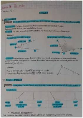 Comment mesurer et utiliser un rapporteur d'angle - Exercices et cours PDF (6ème et CM2)