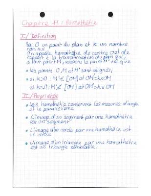 Homothétie 3ème: Cours et Exercices Corrigés PDF