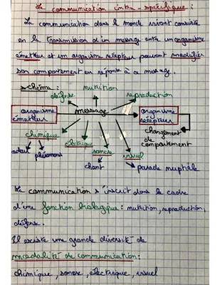 La communication intraspécifique SVT Seconde: Exemples et Schémas