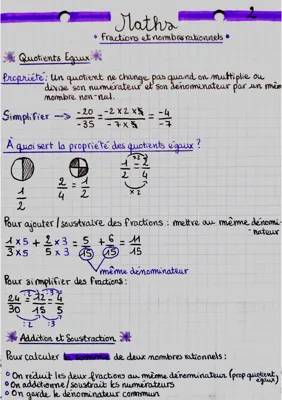 Exercices Amusants sur l'Égalité des Quotients et la Division de Fractions