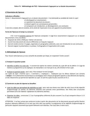 Exemple Corrigé EC3 SES - Méthode Simple pour Épreuve Composée