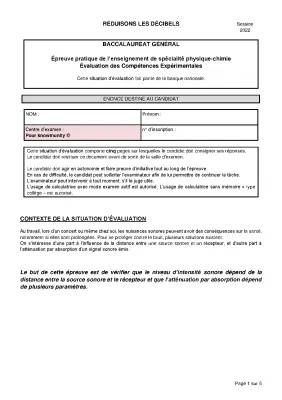 Exercice intensité sonore et atténuation ondes - Bac Physique-Chimie Corrigé