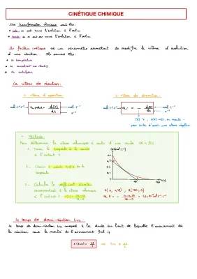 Exemples de Réactions Lentes et Rapides, Lois de Vitesse et Facteurs Cinétiques