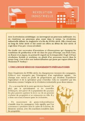 Les conséquences et résumés de la révolution industrielle - HGGSP PDF