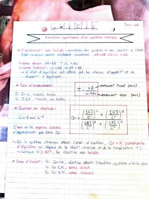 Exemples et Définitions: Réaction Non Totale, Piles Électrochimiques, Constante d'Équilibre et Tableau d'Avancement