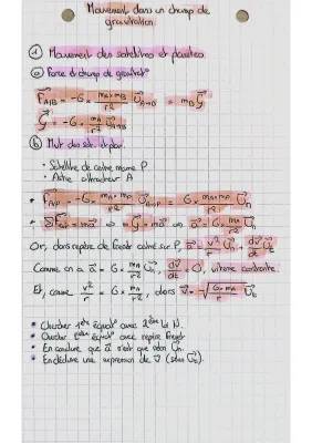 Comprendre le Mouvement dans un Champ de Gravitation: Cours et Exercices Corrigés PDF