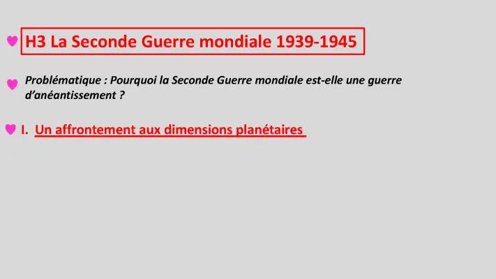 Pourquoi la Seconde Guerre mondiale est une guerre idéologique et totale (1939-1945) ? De la victoire de l'Axe à celle des Alliés