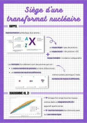 Cours de Physique Nucléaire Terminale PDF: Transformation Nucléaire et Radioactivité