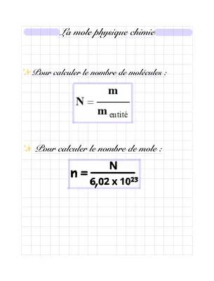 Comment Calculer le Nombre de Molécules et d'Entités dans un Échantillon