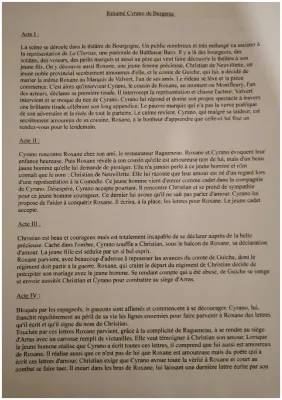 Résumé Cyrano de Bergerac par acte et scène - PDF et Wikipédia