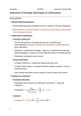 Comment fonctionne et calculer le rendement d'un alternateur