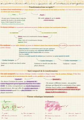 Modélisation macroscopique de l’évolution d’un système 