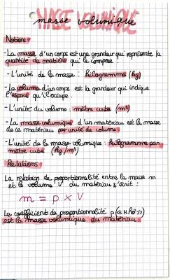 Comment calculer la masse volumique pour 3ème: tableaux et formules