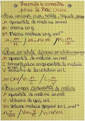 Découvre Toutes les Formules de Physique-Chimie pour Ton Cours