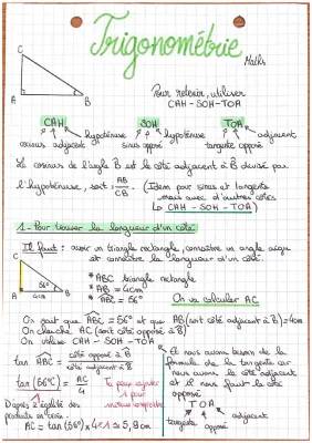 Apprends à Calculer un Côté d'un Triangle Rectangle avec SOH CAH TOA