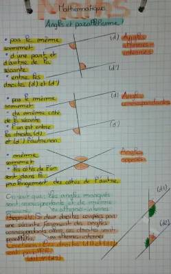 Angles Mathématiques : Propriété des Angles Alternes-Internes et Somme des Angles dans un Triangle