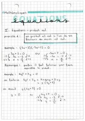 Équations Produit Nul 3ème : Exercices Corrigés et Astuces