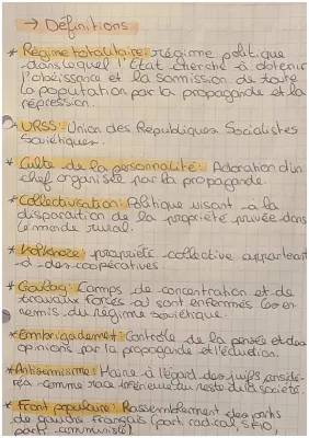 Quel est le but du pacte germano-soviétique et les régimes totalitaires de Staline et Hitler