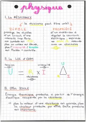 Electric Resistance and Joule Effect Made Easy