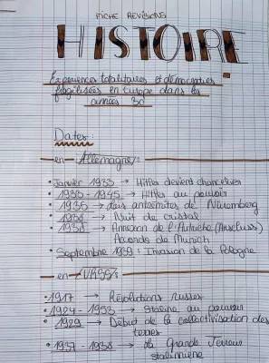 Histoire 3ème : Démocraties Fragilisées et Régimes Totalitaires pendant l'Entre-deux-guerres