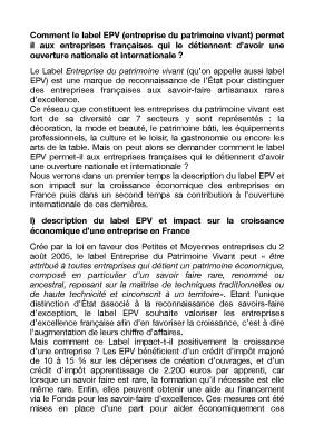 Les entreprises françaises labellisées EPV : Tout savoir