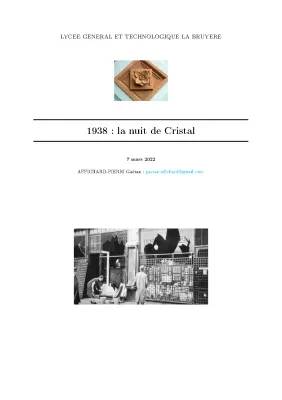 La Nuit de Cristal: Résumé Facile et Photos du Pogrom de 9-10 Novembre 1938