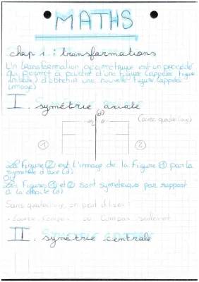 Découvre les Transformations Géométriques et Homothéties Faciles avec Exercices Corrigés PDF