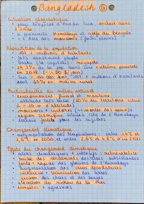 Le Bangladesh et le changement climatique : Étude de cas pour les élèves de Seconde