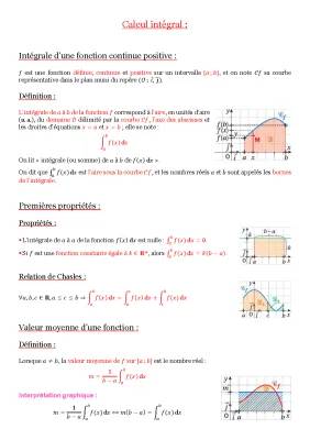 Cours complet sur les intégrales PDF pour tous