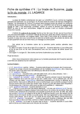 Juste la fin du monde partie 1 scène 3 Analyse linéaire + texte PDF