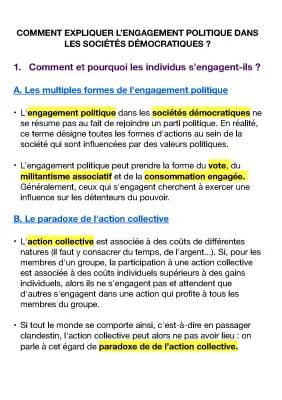 Comment Expliquer l'Engagement Politique dans les Sociétés Démocratiques – exemples et définitions