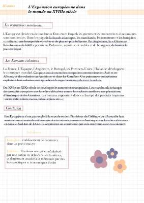 L'Expansion Européenne et le Commerce Triangulaire au 18ème Siècle - 4ème PDF