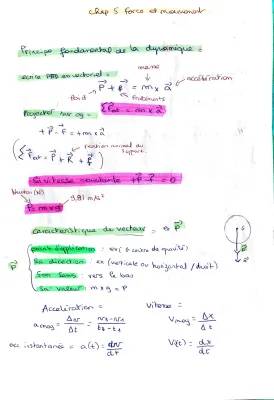 Découvre les Forces et Mouvement en Physique - Formules et Exercices Amusants!