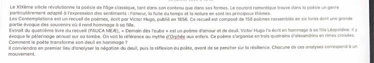 Analyse de Demain dès l'aube et la poésie du 19ème siècle