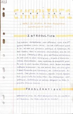 La crise économique de 1929 : causes et conséquences - Résumé et dissertations en PDF