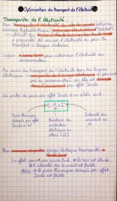 Transport d'énergie électrique : Exercices et astuces pour minimiser les pertes par effet Joule