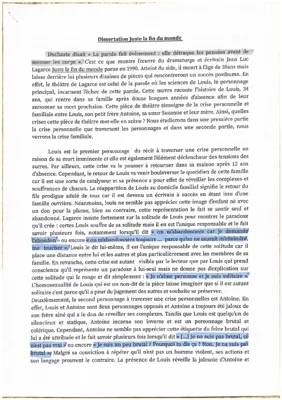 Tout sur la Dissertation de Juste la Fin du Monde: Introduction et Astuces