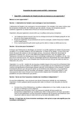 Exposé sur l'ubérisation: Menace ou Opportunité pour le Grand Oral SES et Maths