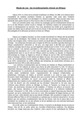 Pourquoi et Comment la Chine Investit en Afrique: Énergies Renouvelables et Autres