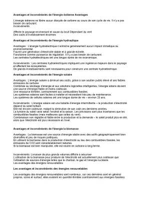 Avantages et inconvénients des énergies renouvelables et non renouvelables pour les enfants : éolienne, solaire, biomasse, hydroélectrique