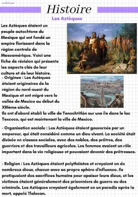 Tout savoir sur la Civilisation Aztèque : Histoire, Cartes et Aujourd ...