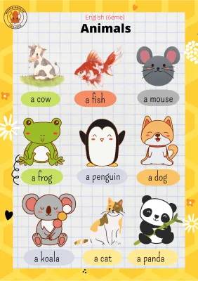 Learn Animal Names in English with Images and Fun Exercises!