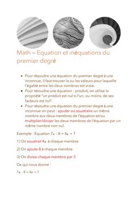 Comment résoudre des équations et inéquations simples