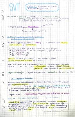 Les 3 types de mutations et variabilité génétique en SVT 1ère S 💙