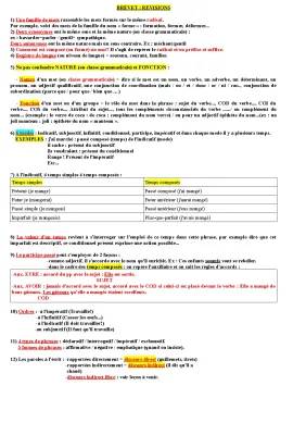 Fiche Révision Brevet Français PDF: Conseils et Exercices pour Réussir en 2024